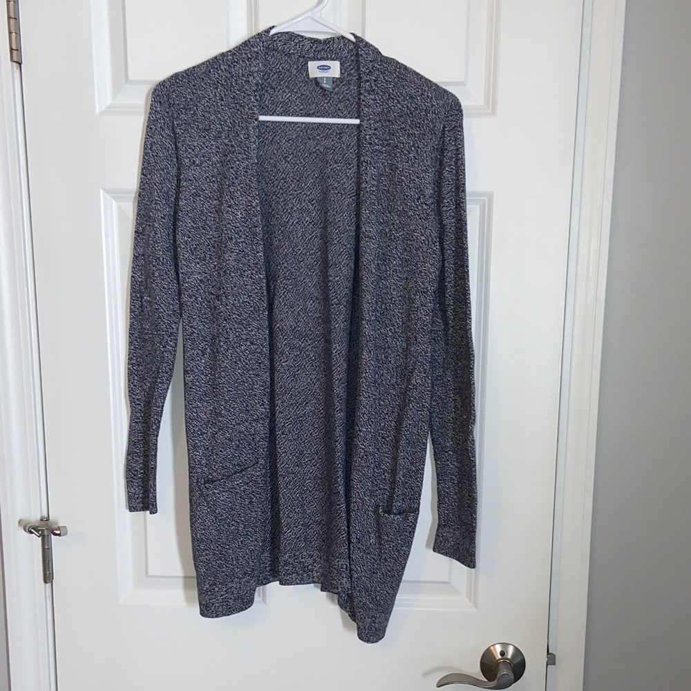 Old Navy Women's Heathered Gray Cardigan